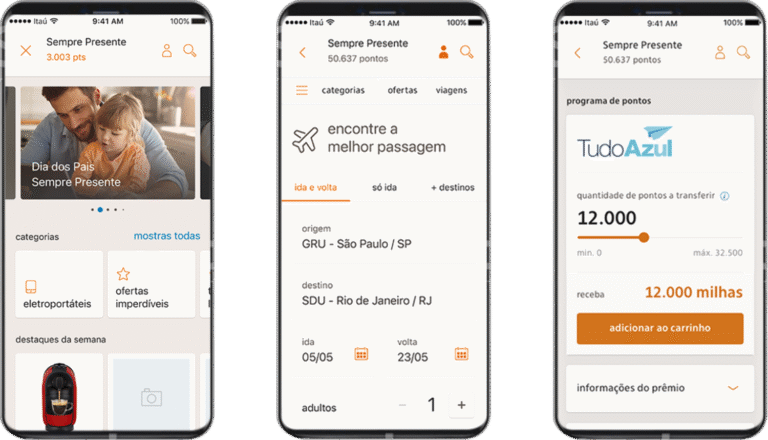 Screenshots of the Sempre Presente credit card scoring program
